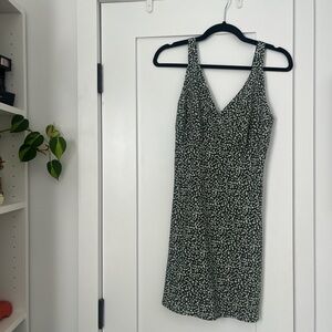 Abercrombie green floral dress